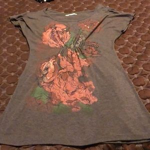 Grey Tunic with flower detail